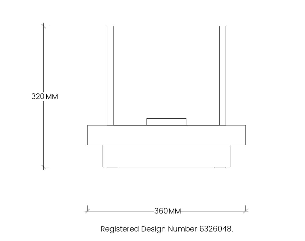 Aromafire 360 Model Dimensions